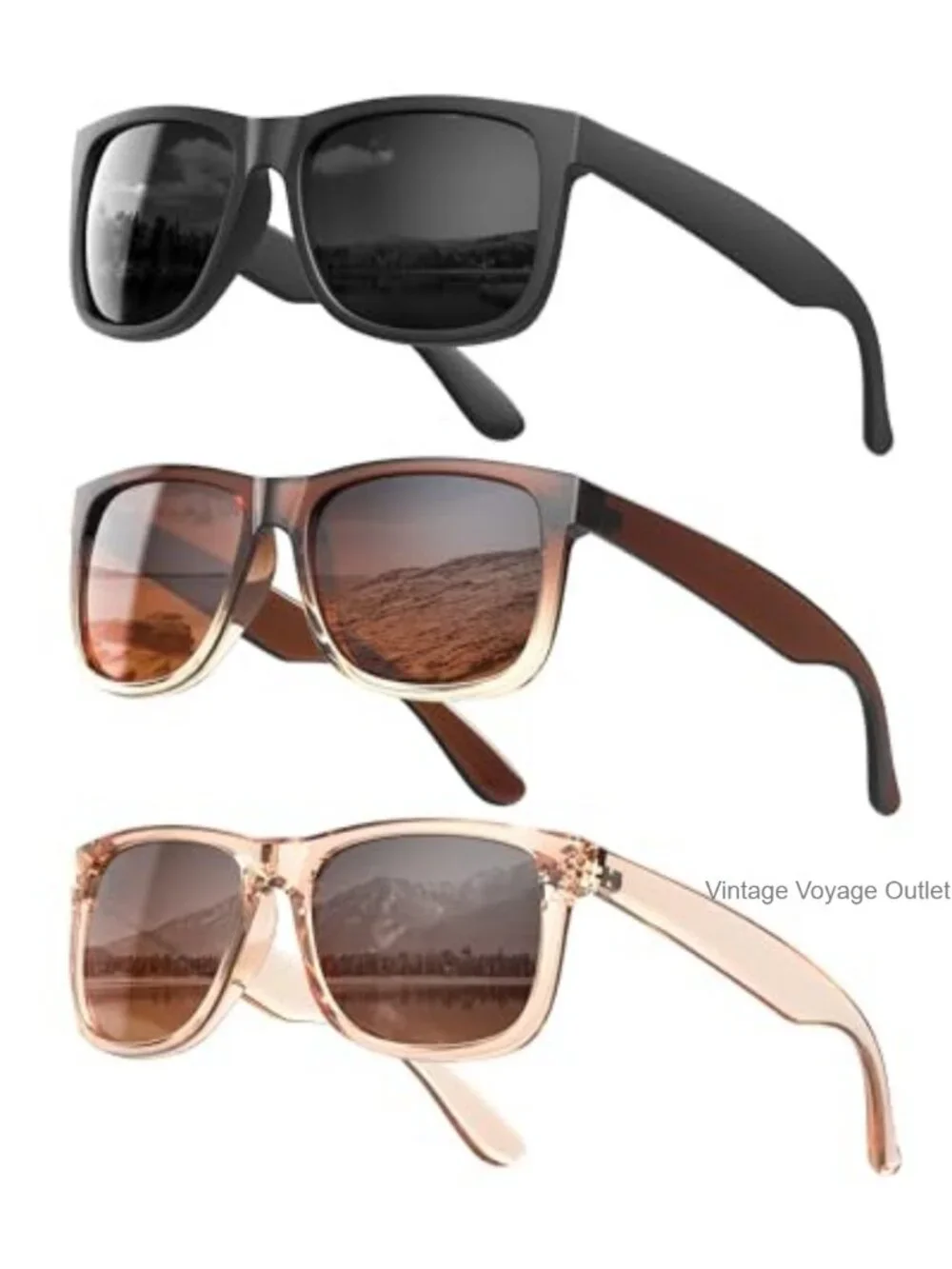 Retro Polarized Sunglasses with UV400 Protection for Driving Travel